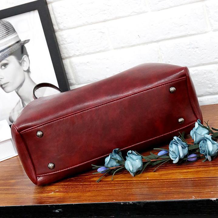 Riley | Conjunto de 4 bolsos vintage de cuero suave