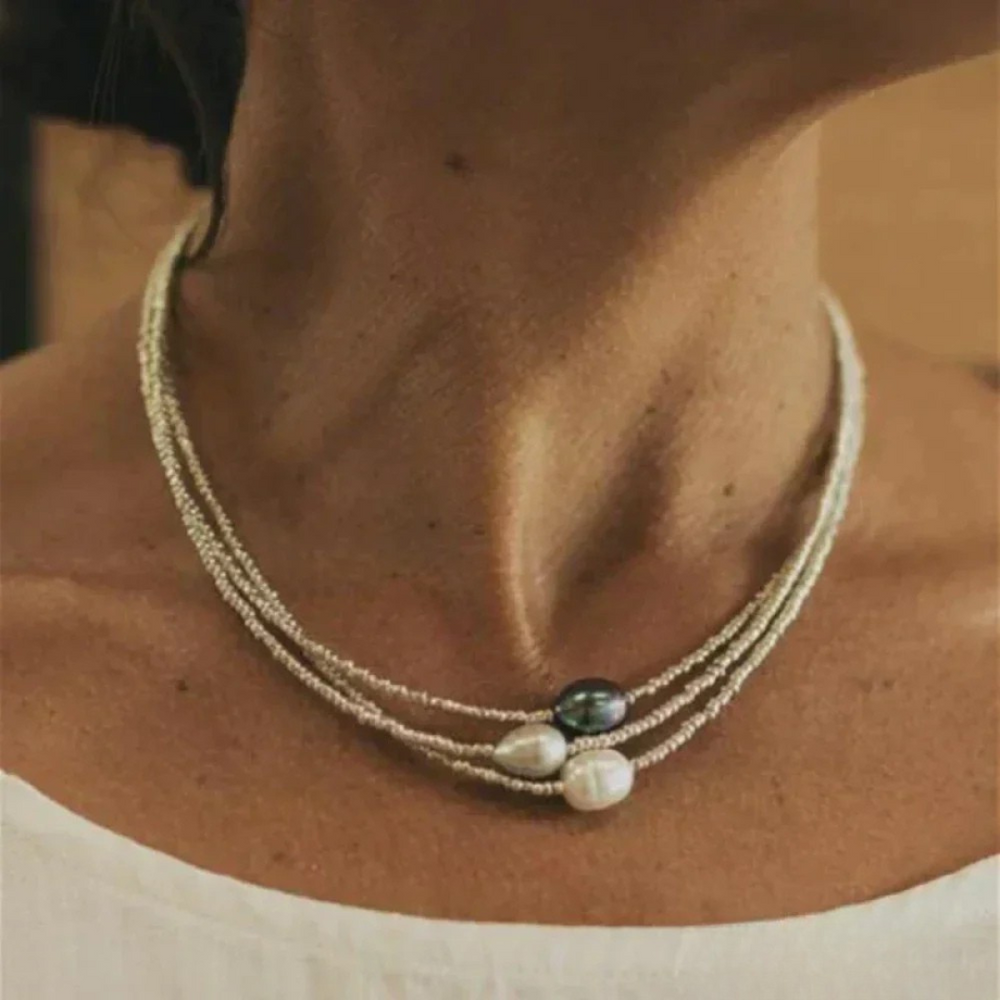 Collar | De perlas de inspiración antigua