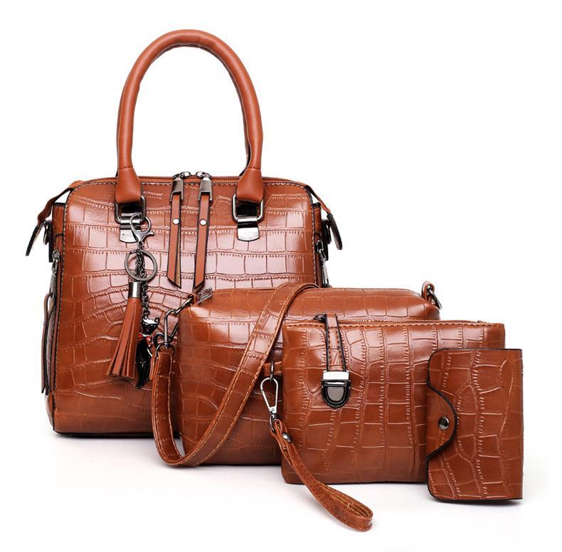 Evelyn | Conjunto de 4 bolsos de cuero Elegancia cotidiana