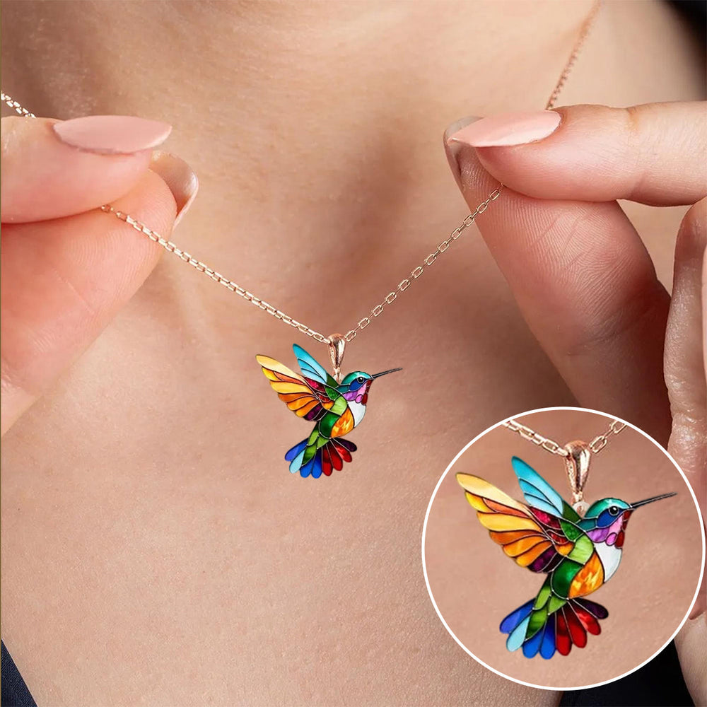 Collar | De Colibrí con Aretes de Regalo