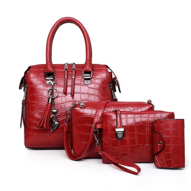 Evelyn | Conjunto de 4 bolsos de cuero Elegancia cotidiana