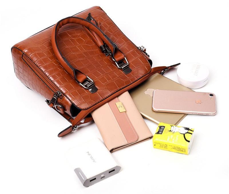 Evelyn | Conjunto de 4 bolsos de cuero Elegancia cotidiana