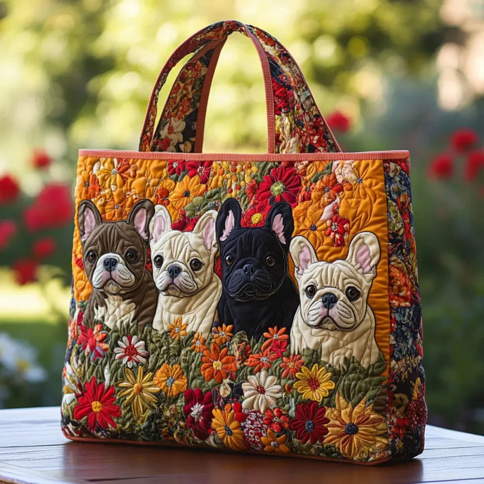 Frenchie Garden | Bolso de hombro acolchado hecho a mano