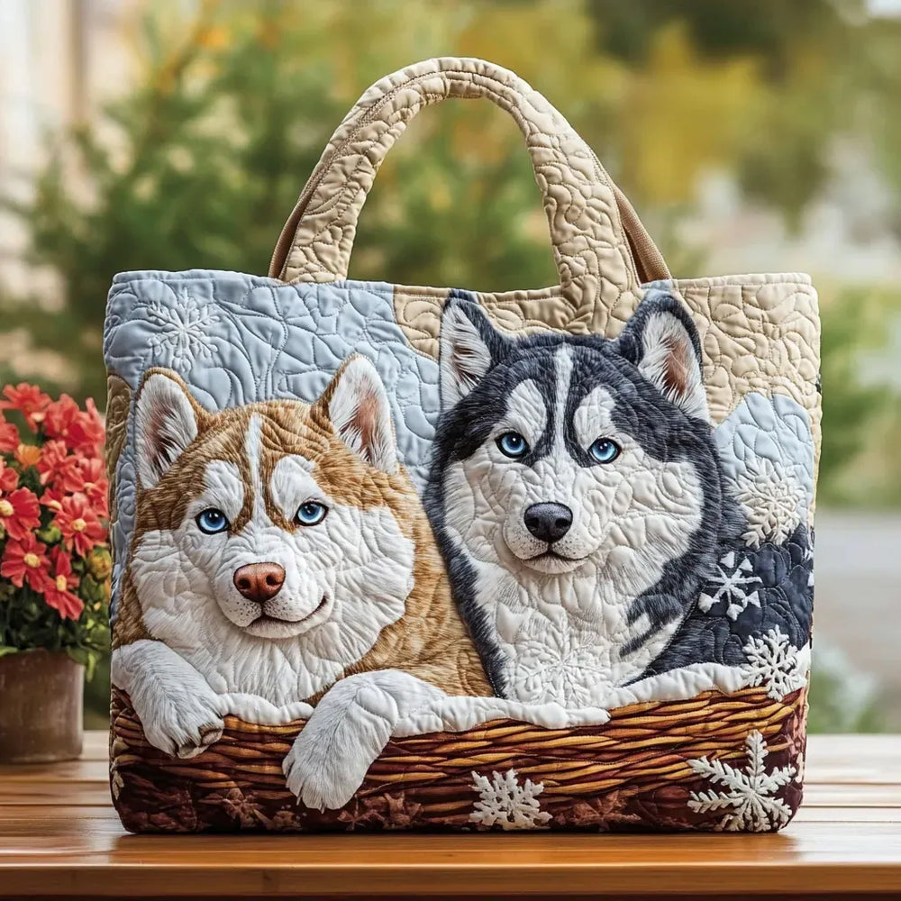 Compañeros de Invierno | Bolso de Hombro Acolchado Hecho a Mano