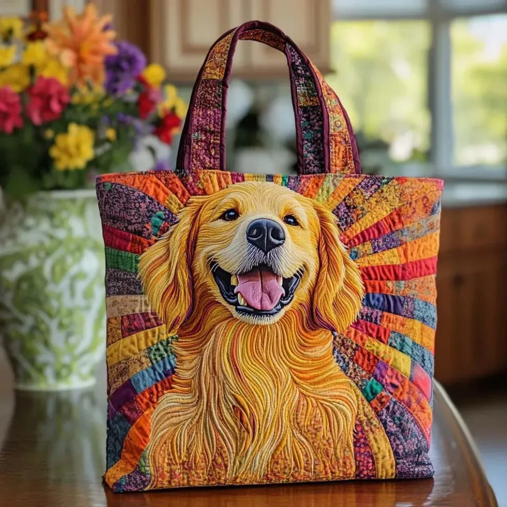 Compañero Dorado | Bolsa acolchada artesanal