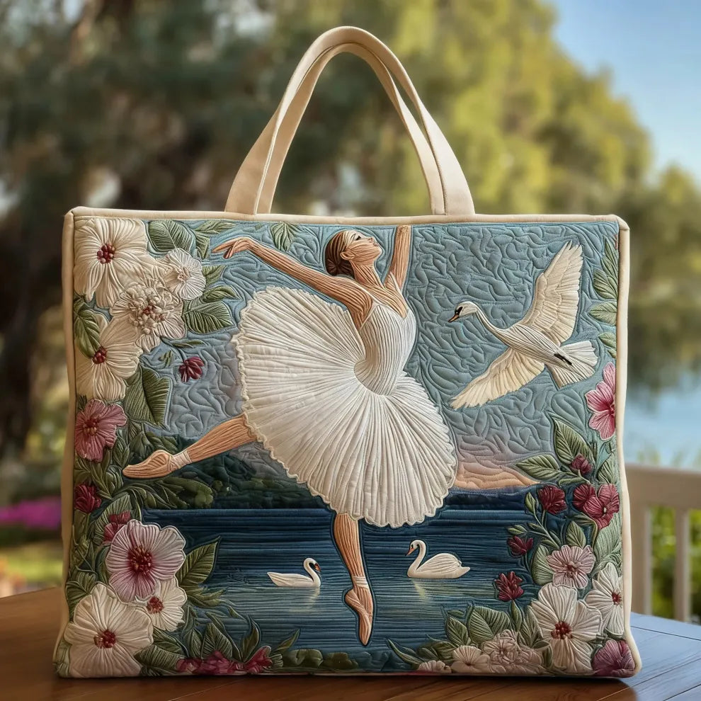Eleganza Balletto Cigno | Bolsa acolchada artesanal