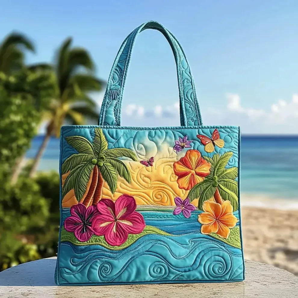 Island Breeze | Bolso tote acolchado hecho a mano