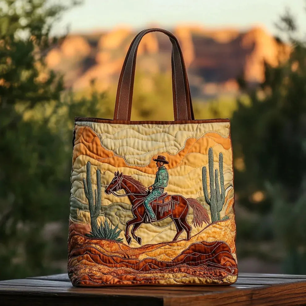 Desert Rider | Bolso tote acolchado hecho a mano