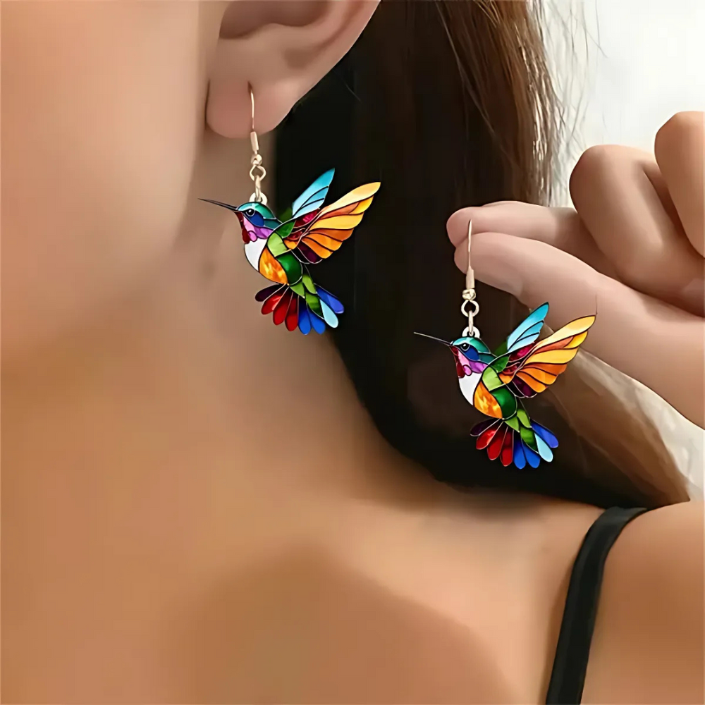 Collar | De Colibrí con Aretes de Regalo