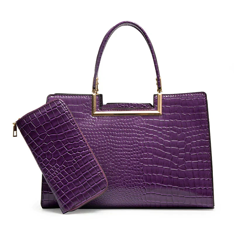 Conjunto | De bolso y cartera de piel