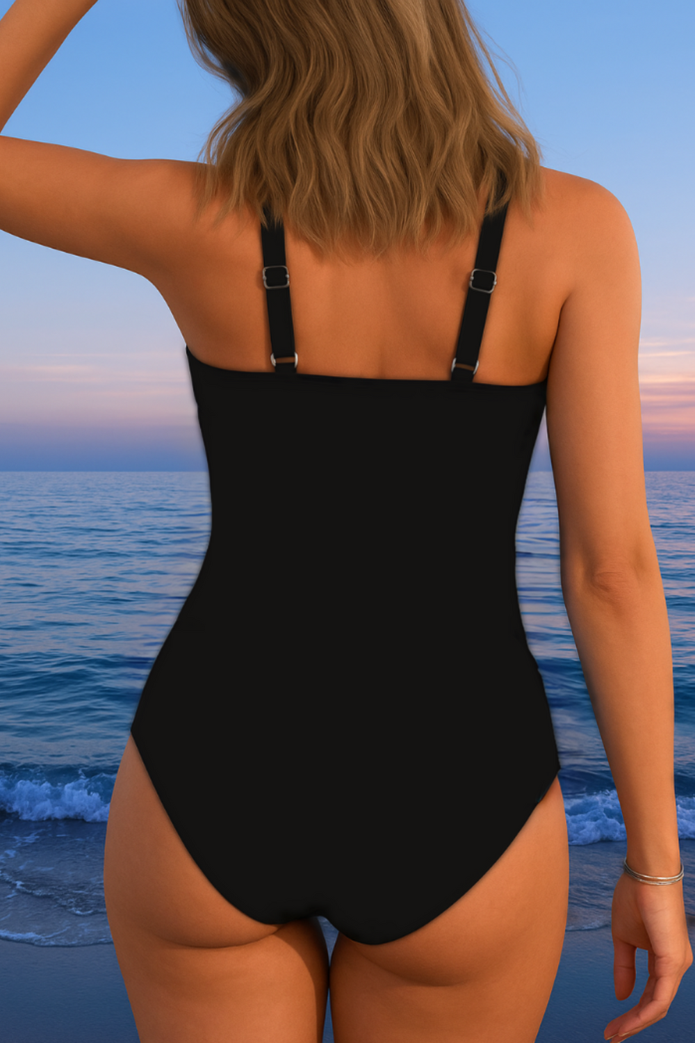 Maillot de baño de lujo con estampado colorido
