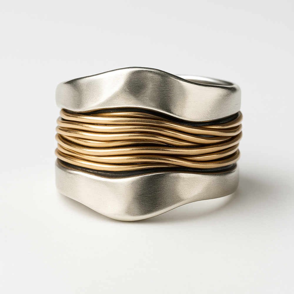 Anillo | De Hilos de Plata y Oro