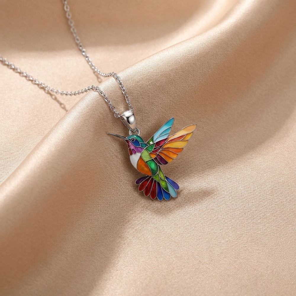 Collar | De Colibrí con Aretes de Regalo