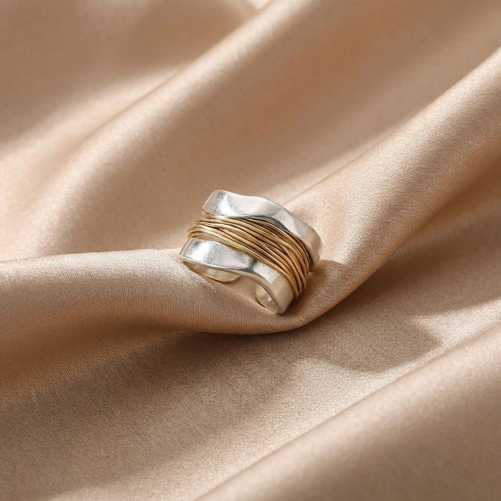 Anillo | De Hilos de Plata y Oro