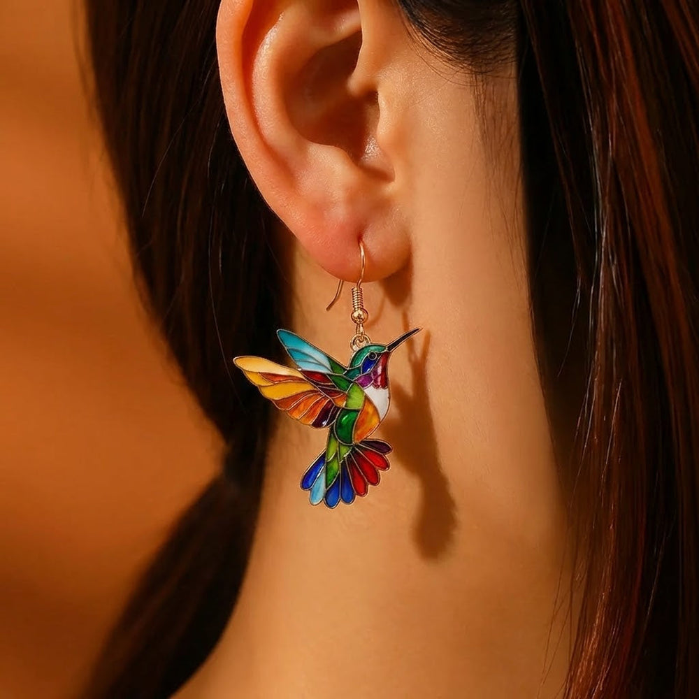 Collar | De Colibrí con Aretes de Regalo