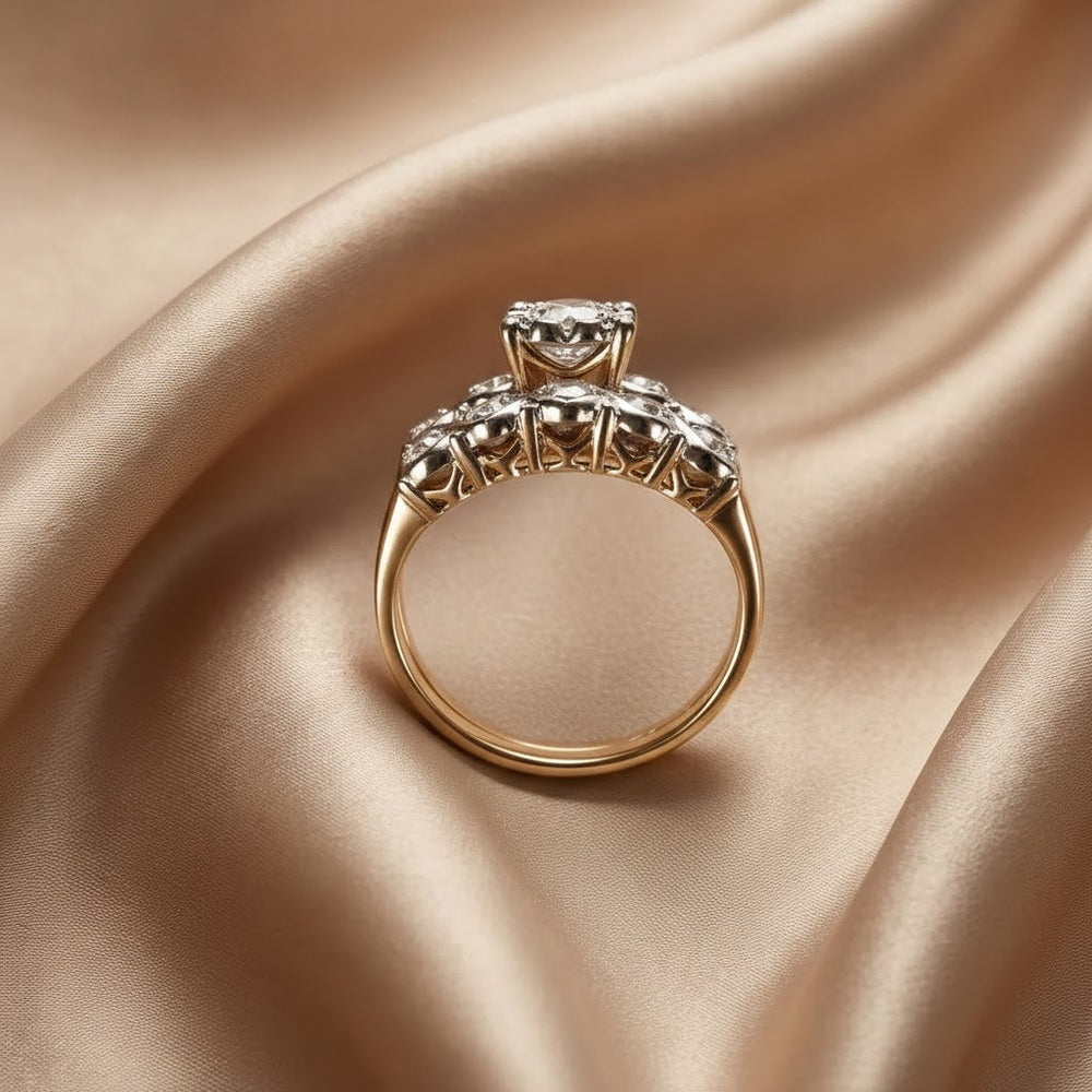 Anillo | Vintage de Oro Brillante