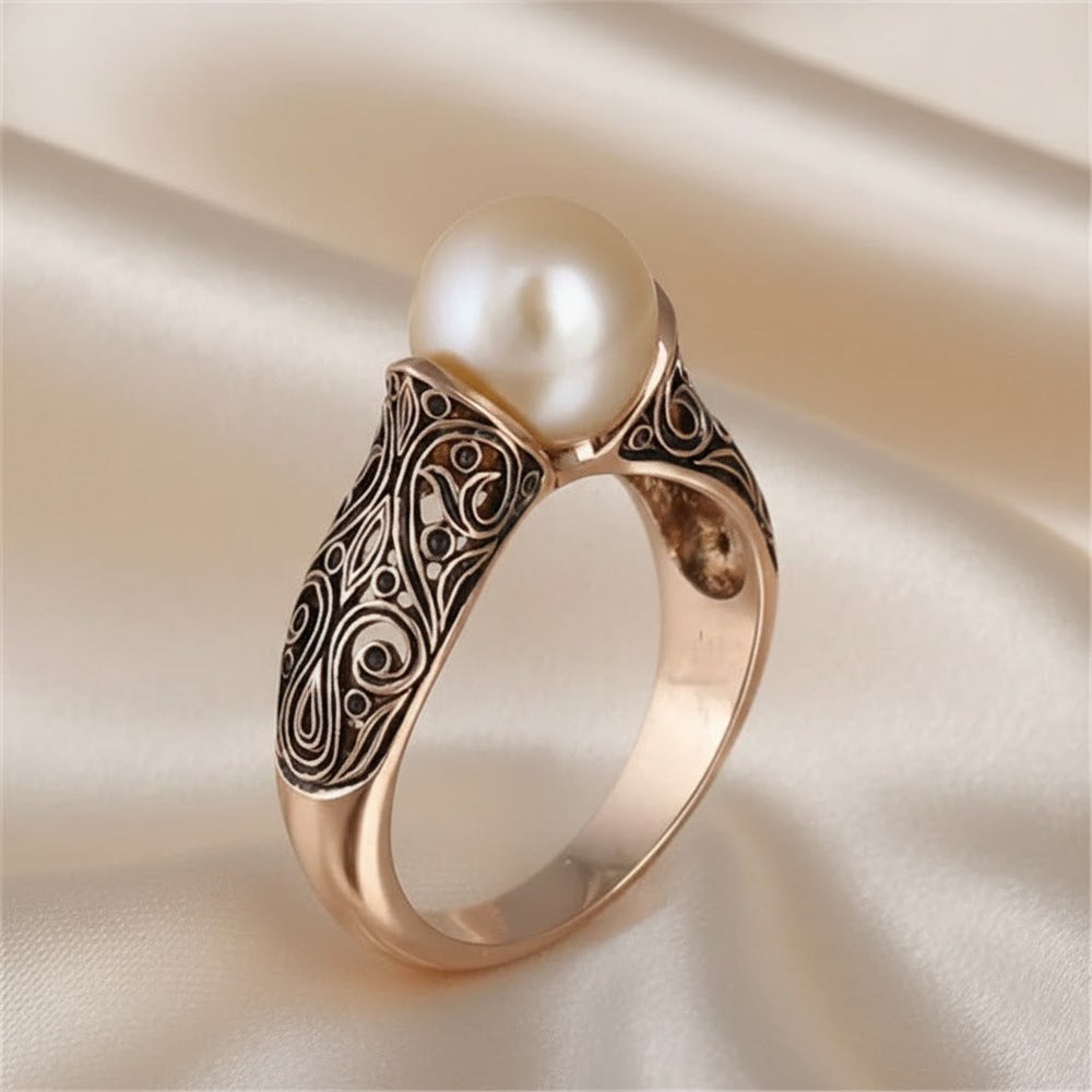 Anillo | Vintage de Perla en Oro